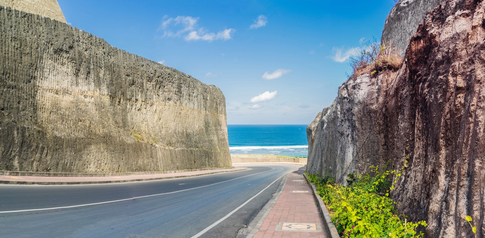 Road to the Beach Pandawa, Nusa Dua, Bali, Indonesia